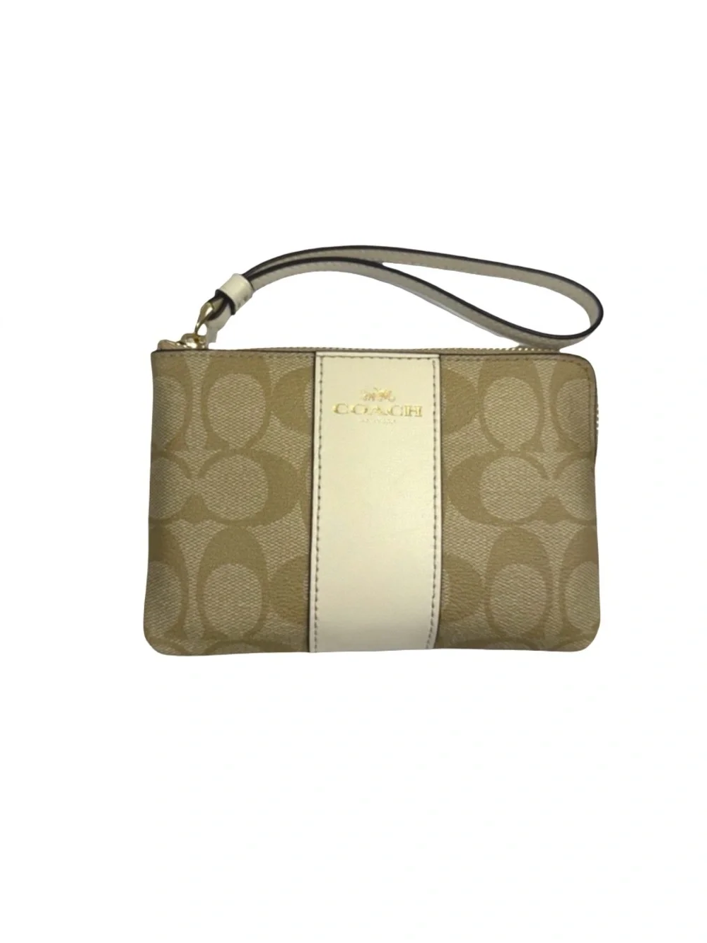 Coach signature wristlet